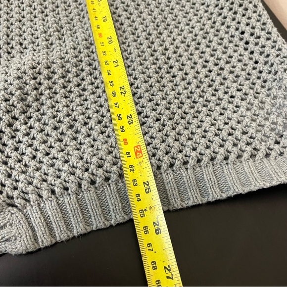 Kimchi Blue Loose Knit Open Cardigan - Drop Shoulder Grey - Picture 13 of 13